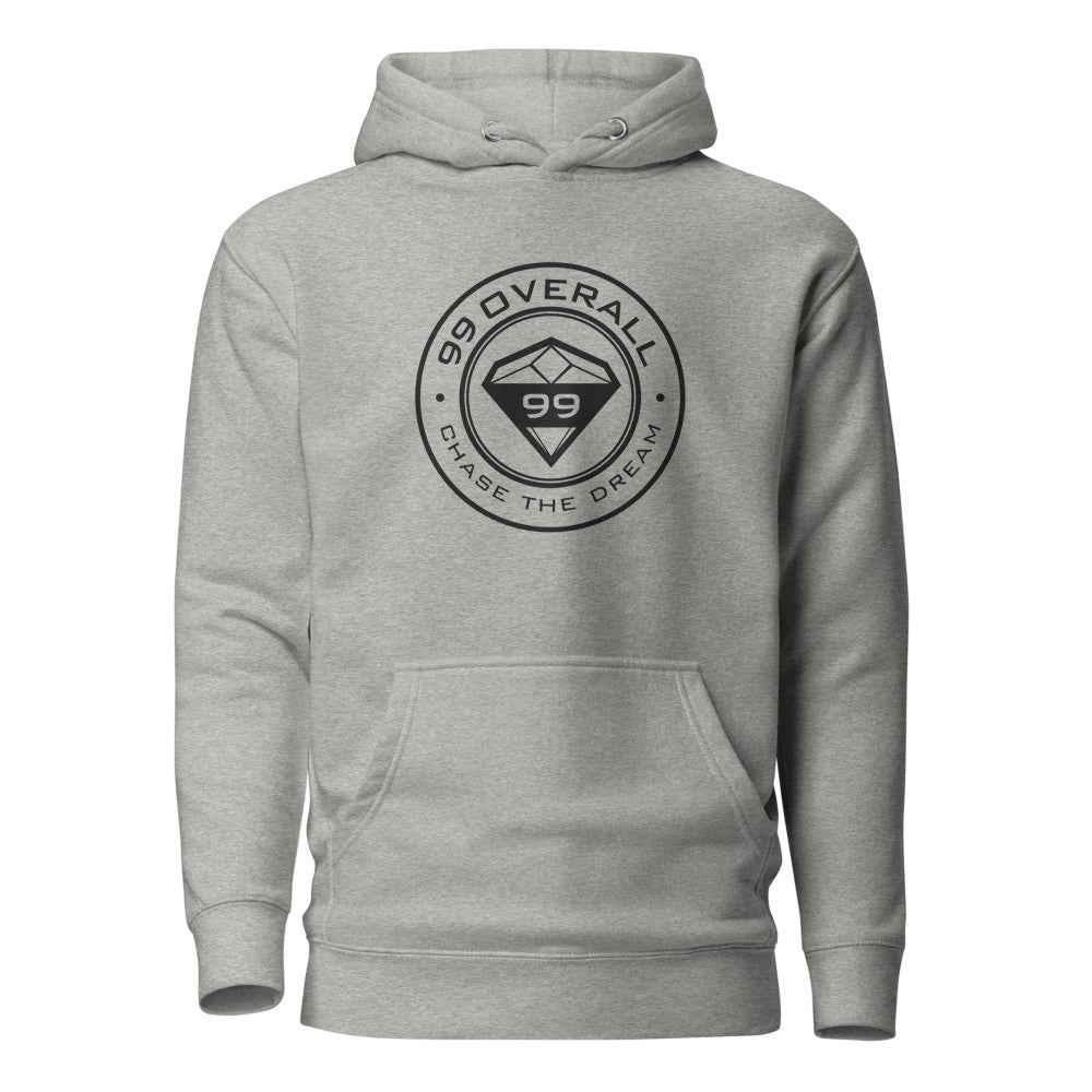 Diamond 99 Badge Hoodie in Carbon Grey
