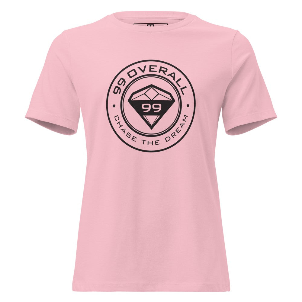 Diamond 99 Badge Women's Relaxed Tee in Pink