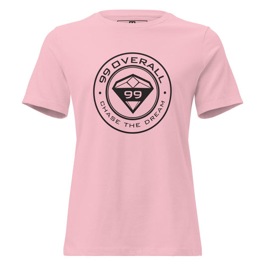 Diamond 99 Badge Women's Relaxed Tee in Pink