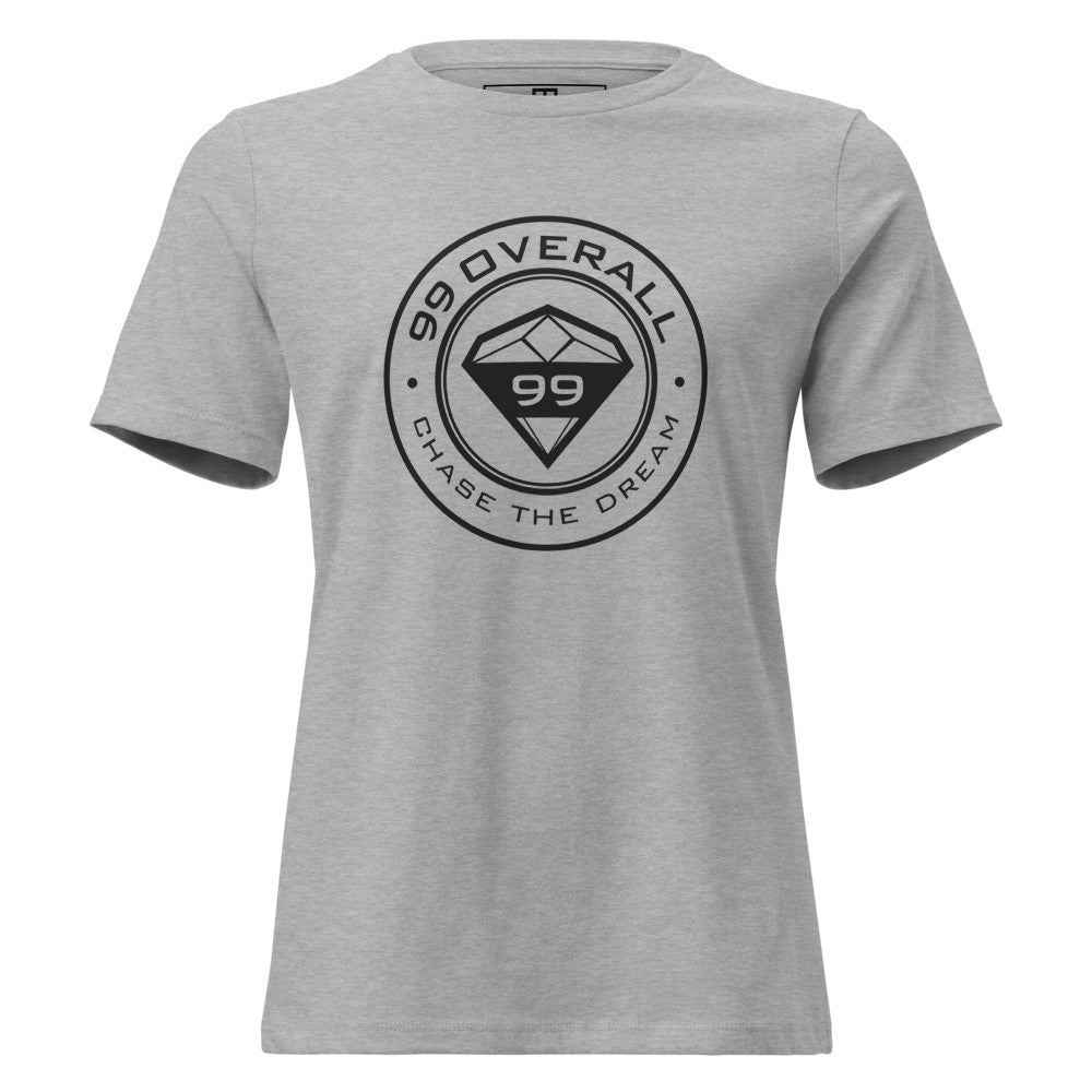 Diamond 99 Badge Women's Relaxed Tee in Athletic Heather