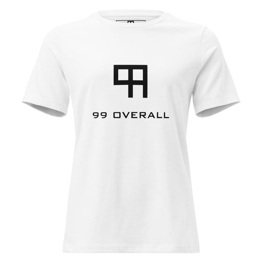 99 Overall Logo Women's Relaxed Tee in White