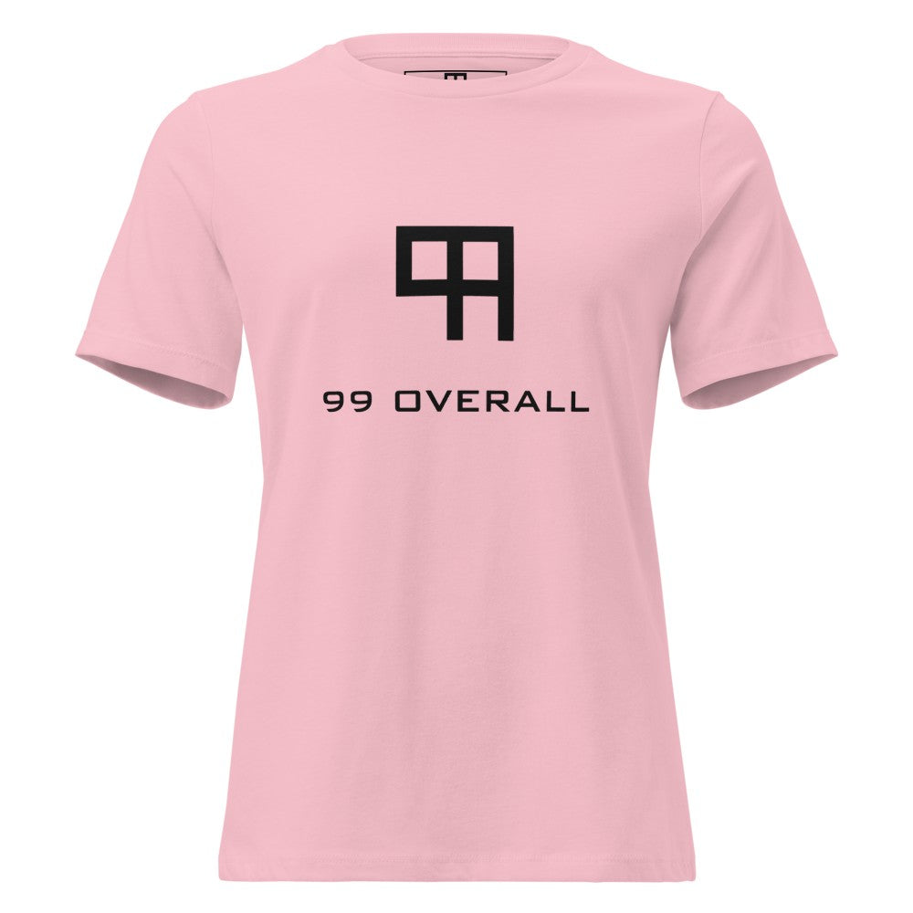 99 Overall Logo Women's Relaxed Tee in Pink