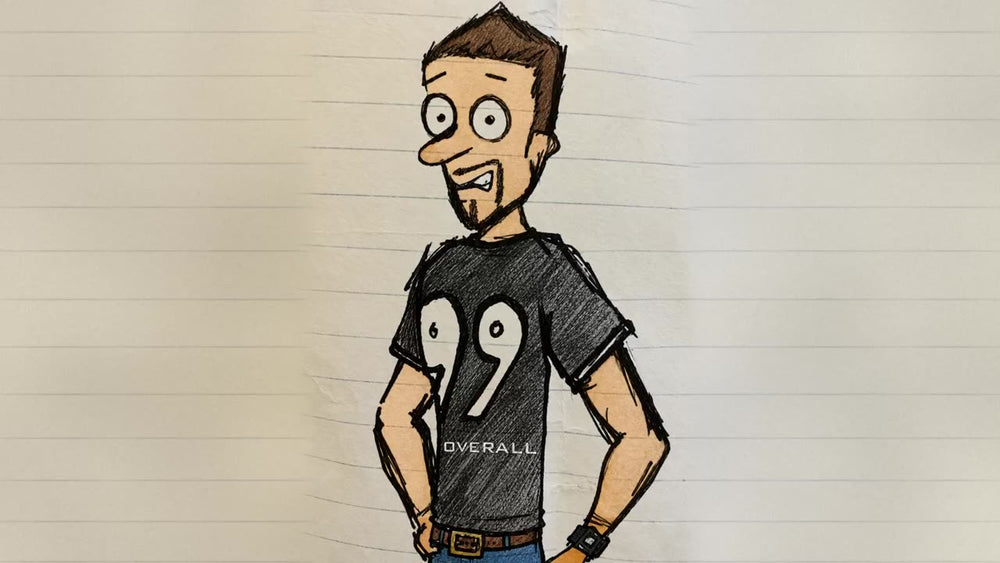 Mumbles as a full colour Toon, final frame of the episode