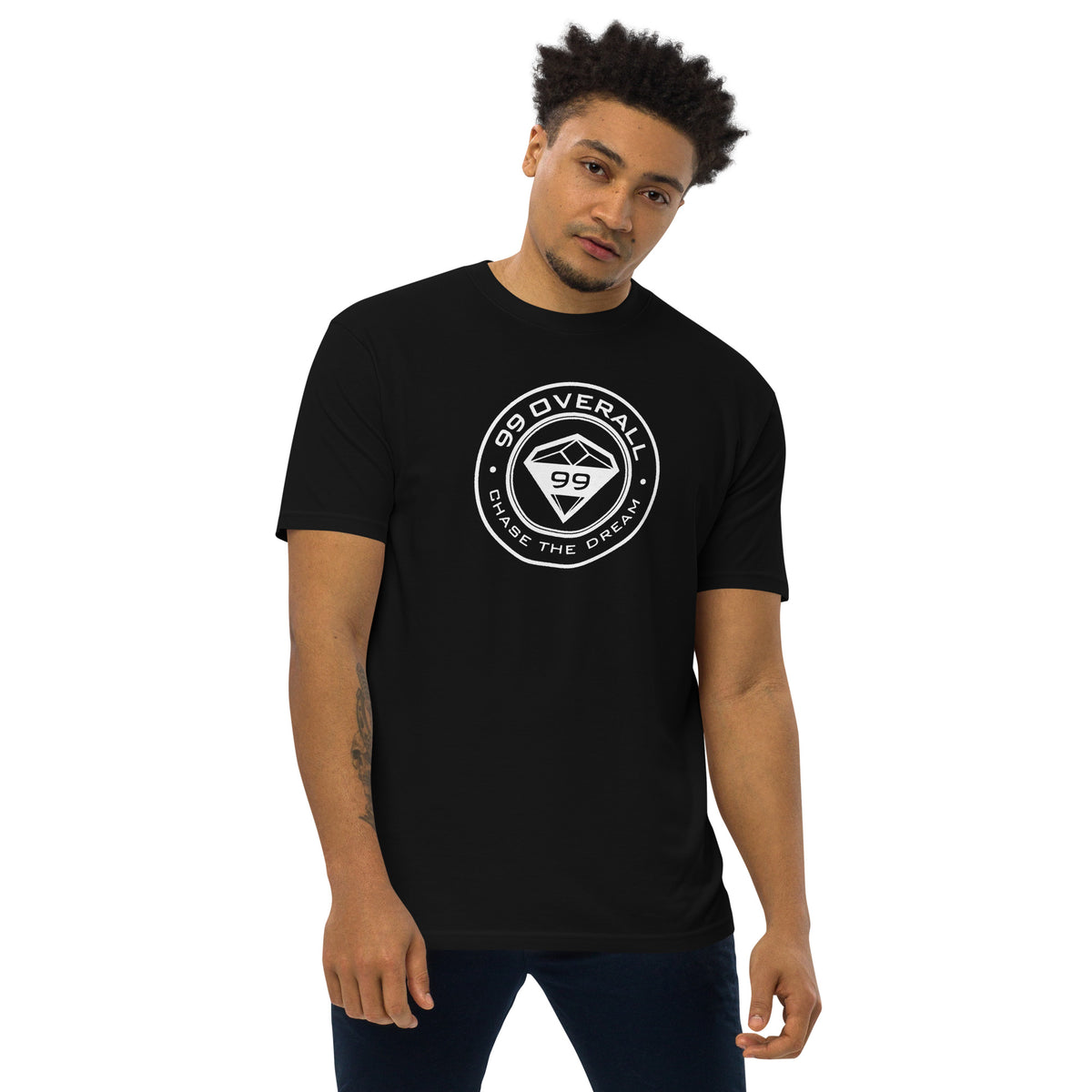 Dream Graphic heavyweight tee in black by 99 Overall