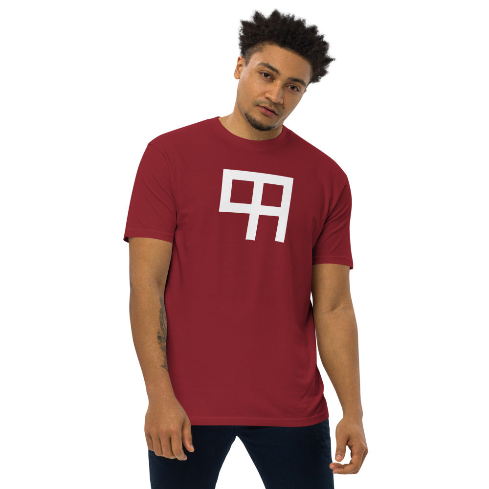 99 Overall logo heavyweight tee in red