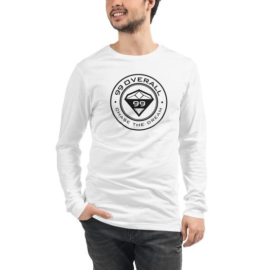 Dream Graphic long sleeve tee in white by 99 Overall, view 2