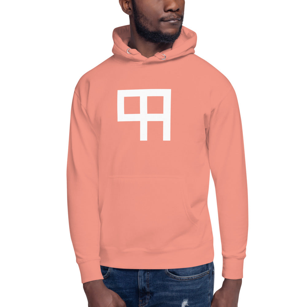 99 Overall logo hoodie in rose pink