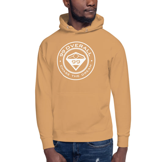 Mens Premium Khaki Orange Dream Hoodie