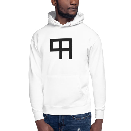 99 Overall logo hoodie in white, view 2