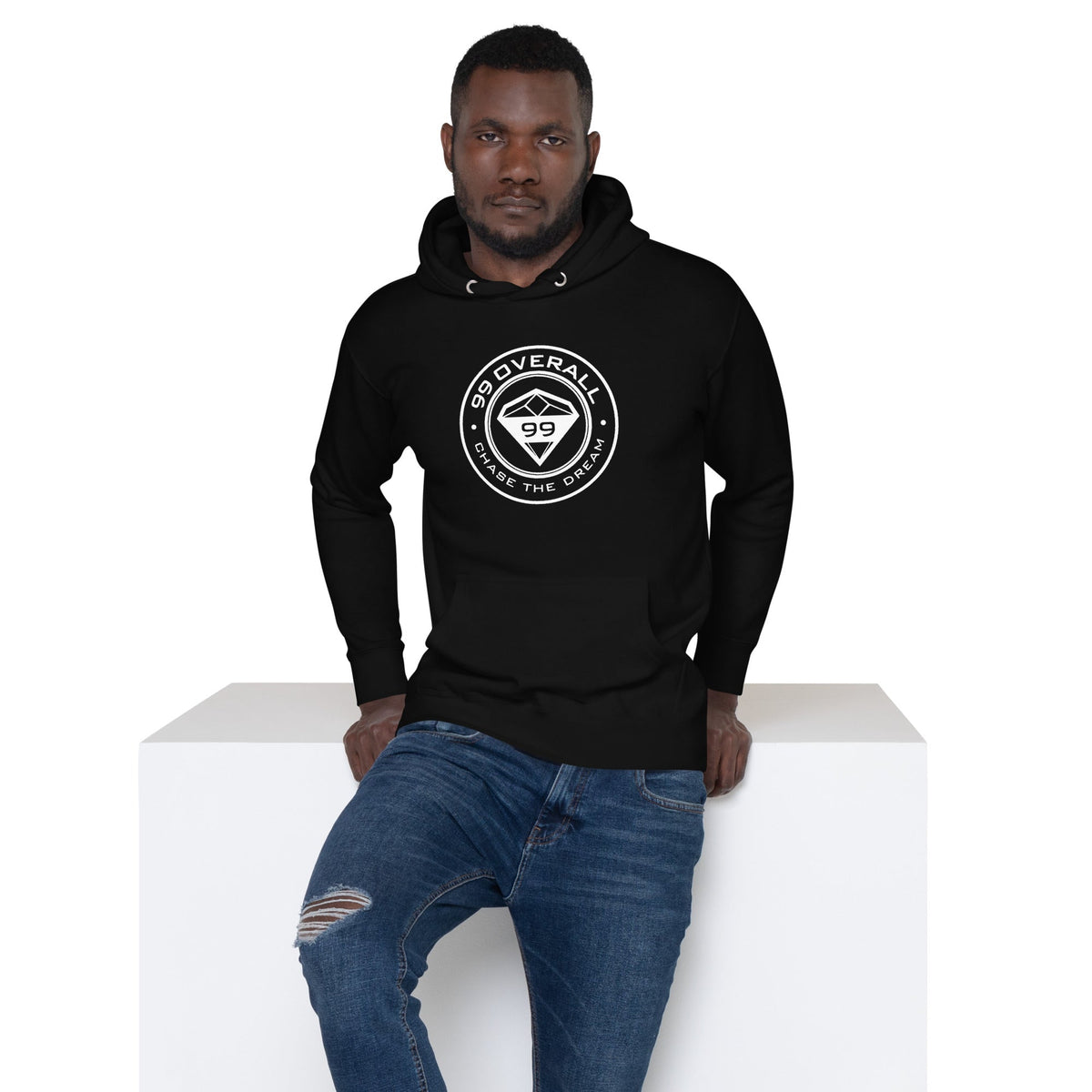 Dream graphic hoodie in black
