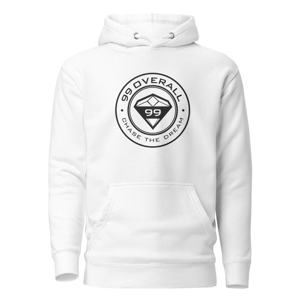 Diamond 99 Badge Hoodie in White