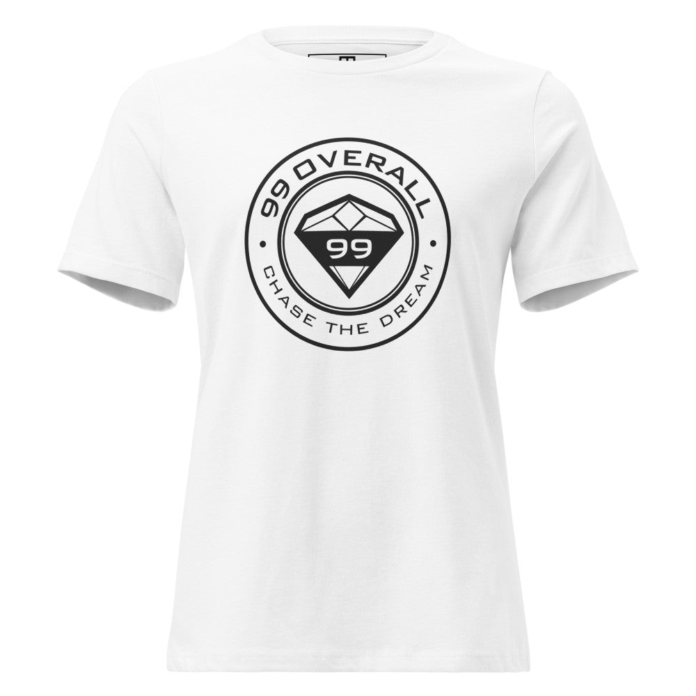 Diamond 99 Badge Women's Relaxed Tee in White