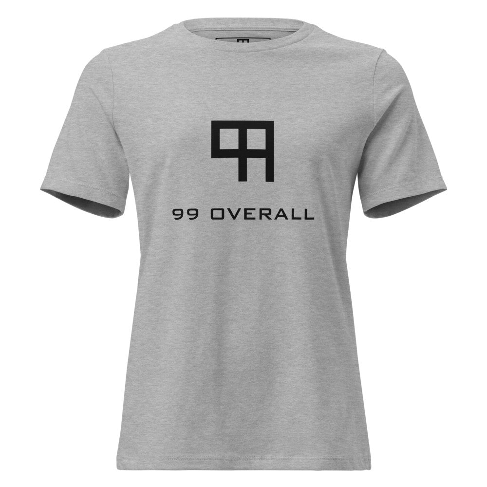 99 Overall Logo Women's Relaxed Tee in Athletic Heather