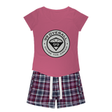 99 Overall Dream Chaser Women's Sleepy Tee and Flannel Short