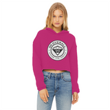 99 Overall Dream Chaser Ladies Cropped Raw Edge Hoodie