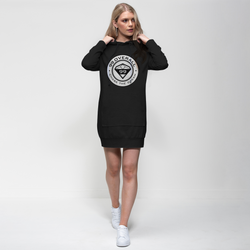 Ladies Premium Black Hoodie Dress