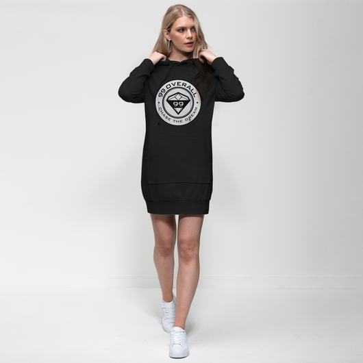 ladies hoodie dress Ladies Premium Black Hoodie Dress – 99 Overall