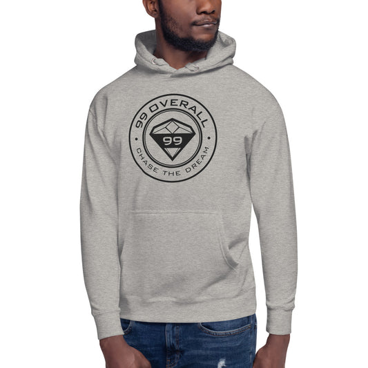 Diamond 99 badge hoodie in grey