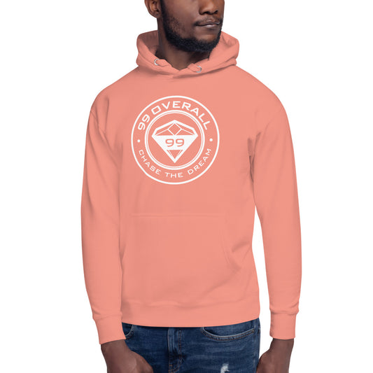 Diamond 99 badge hoodie in rose pink