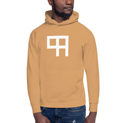 Mens 99 Overall Premium Khaki Orange Hoodie