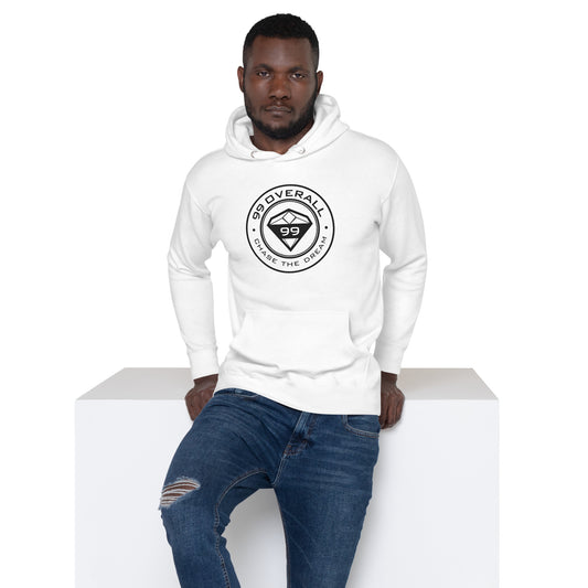 Diamond 99 badge hoodie in white